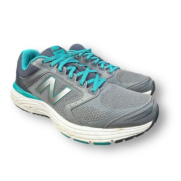 New Balance Women's 560 v7 Gray Teal Running Shoes Fitness Athletic Sneakers 10 - Picture 6 of 15